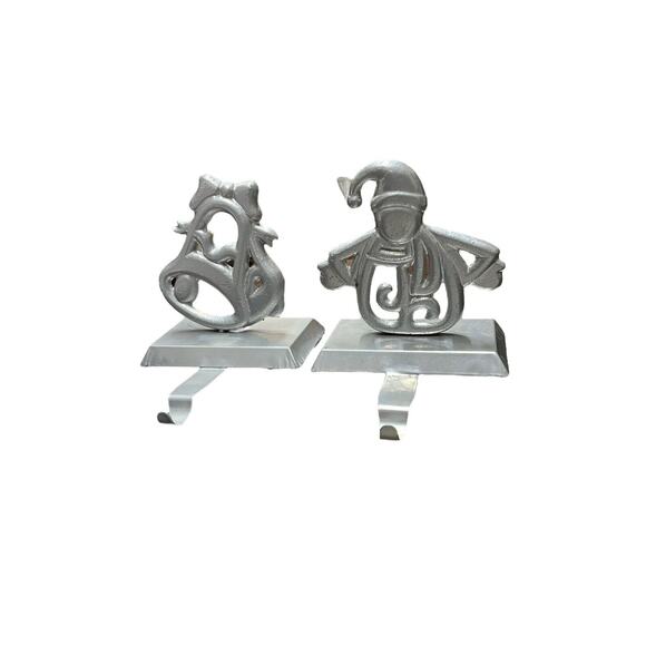 Christmas Tree Stocking Holder /Hangers Lot Of 2 Extended Hooks Snowman Bell - Picture 6 of 7